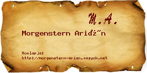 Morgenstern Arián névjegykártya